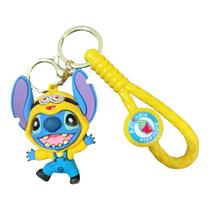 Chaveiro Fofinho Stitch Minion Emborrachado Realista 3D G 21