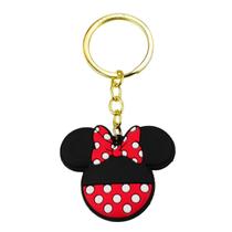 Chaveiro Formato Minnie Laço Bolinha 4cm - Disney