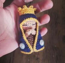 Chaveiro Formato Nossa Senhora em Croche - Artes em Croche