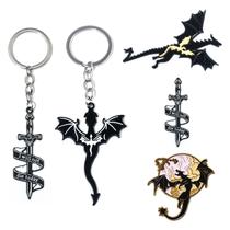 Chaveiro Fourth Wing Dragon Rider Alloy Metal Fantasy