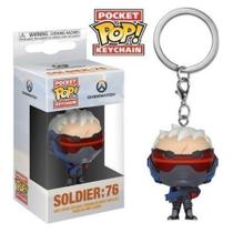 Chaveiro funko pocket pop keychain - overwatch soldier 76
