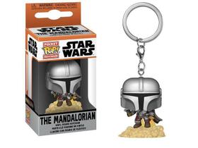 Chaveiro Funko Pocket Star Wars The Mandalorian With Blaster Chaveiro Funko Pocket Star Wars The Mandalorian With Blaster
