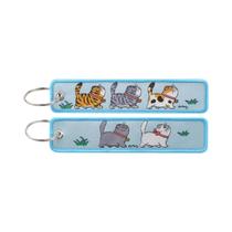 Chaveiro Gato Da Sorte Bordado Japonês Para Carros, Mochilas, Etiquetas De Bagagem, Presente