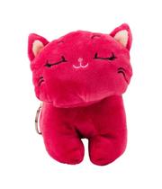 Chaveiro Gato Olhos Fechados 14cm - Pelúcia Chaveiro Gato Olhos Fechados 14cm - Pelúcia