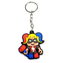 Chaveiro Geek DC Comics Arlequina - Emborrachado