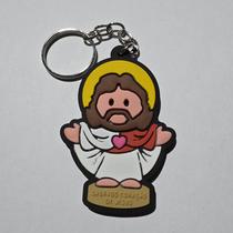 Chaveiro geek emborrachado sagrado coração de jesus (ls006) Chaveiro geek emborrachado sagrado coração de jesus (ls006)