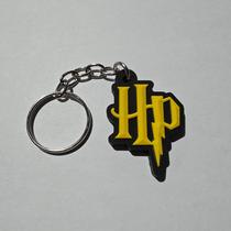 Chaveiro geek emborrachado símbolo harry potter (lfs027)