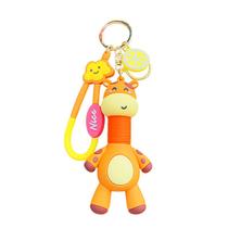 Chaveiro girafa fofa elástico para mulheres e homens