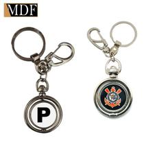 Chaveiro Giratório com Letra e Simbolo do Corinthians Produto Oficial