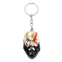 Chaveiro God of War Kratos Head Design em liga de zinco Chaveiro God of War Kratos Head Design em liga de zinco