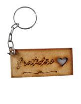 Chaveiro Gratidão 50 UNIDADES já vai montado MDF 3mm Chaveiro Gratidão 50 UNIDADES já vai montado MDF 3mm