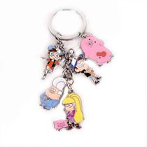 Chaveiro Gravity Falls Bill Cipher e Colar Time Stone