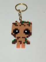 Chaveiro Groot Pixel Art