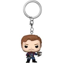 Chaveiro Guardians Of The Galaxy - Star-lord em Vinil Colecionável com 10CM Funko Pop!