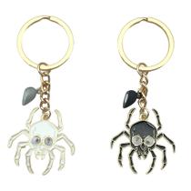 Chaveiro Halloween Spider com fecho magnético em forma de coração