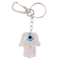 Chaveiro Hamsa com Olho Grego 45mm - Sunshine Cristais