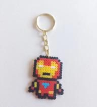 Chaveiro Homem de Ferro pixel art Chaveiro Homem de Ferro pixel art