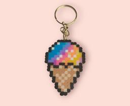 Chaveiro Ice cream pixel arte Chaveiro Ice cream pixel arte