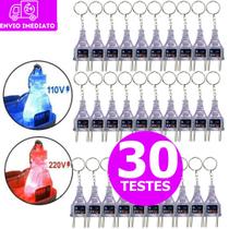 Chaveiro Identificador de Tomada 30 peças 110V 220V Portátil Atacado Varejo