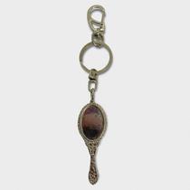 Chaveiro Iemanjá Abebé Oval Espelho Prateado 16 Cm Chaveiro Iemanjá Abebé Oval Espelho Prateado 16 Cm