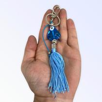 Chaveiro Iemanjá Peixe em Azul Claro Em Murano16 Cm Chaveiro Iemanjá Peixe em Azul Claro Em Murano16 Cm