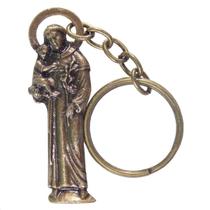 Chaveiro Imagem de Santo Antônio em Bronze