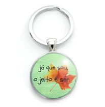 Chaveiro "Já que sou, o jeito é ser" Frase de Clarice Lispector Chaveiro "Já que sou, o jeito é ser" Frase de Clarice Lispector