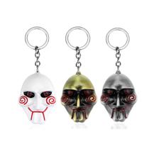 Chaveiro Jigsaw Saw Mask Alloy Keyring Horror Fans Chaveiro Jigsaw Saw Mask Alloy Keyring Horror Fans
