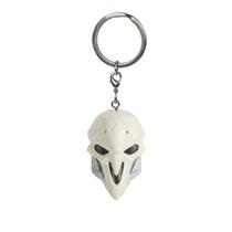 Chaveiro JINX Overwatch Reaper Mask 3D de plástico com 4,5 cm de altura