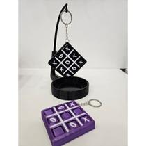 Chaveiro jogo da velha feito em impressora 3d personalizado
