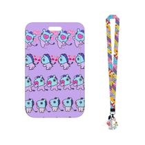 Chaveiro Kawaii BT21 Cooky - Porta Cartão e ID com Capa Protetora Anti-Perda