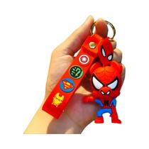 Chaveiro Kawaii Homem-Aranha - Figura de Ação para Mochila ou Bolsa Infantil