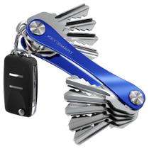 Chaveiro KEY SMART, organizador de chaves compacto, azul, 14 chaves