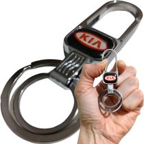Chaveiro Kia Metal Mosquetão Chave Carro Argola Dupla Gancho Metal / Cromado Chaveiro Kia Metal Mosquetão Chave Carro Argola Dupla Gancho Metal / Cromado