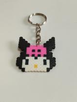 Chaveiro Kuromi pequeno pixel art Chaveiro Kuromi pequeno pixel art
