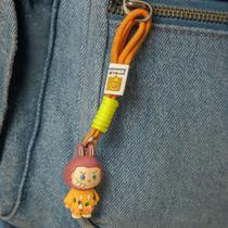Chaveiro labubu coelho com cordão colorido estilo pop mart - modelos sortidos