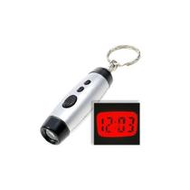 Chaveiro Lanterna Relógio de Projeção Digital mini Luz LED Chaveiro Lanterna Relógio de Projeção Digital mini Luz LED