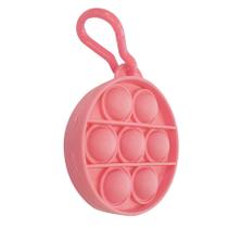 Chaveiro Lembrancinha Festa Pop It Redondo Rosa 01 Unidade Rizzo
