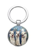 Chaveiro Lhama Llama Prateado Unissex Chaveiro Lhama Llama Prateado Unissex