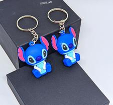Chaveiro Lilo e Stitch 3D Emborrachado Silicone Disney Presente Lembrancinhas Aniversários Chaveiros para Bolsa Carro