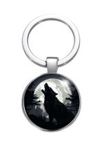 Chaveiro Lobo uivante Lua Cheia Fascinante Chaveiro Lobo uivante Lua Cheia Fascinante