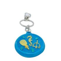 Chaveiro Logunede Azul E Amarelo Em Resina 13 Cm Traz Chaveiro Logunede Azul E Amarelo Em Resina 13 Cm Traz