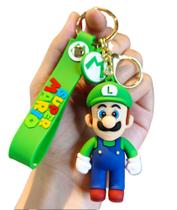 Chaveiro Luigi Personagem Coleção Super Mario Chave Carro