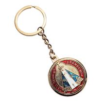 CHAVEIRO luxo DOURADO NOSSA SENHORA APARECIDA Frente Verso CHAVEIRO luxo DOURADO NOSSA SENHORA APARECIDA Frente Verso