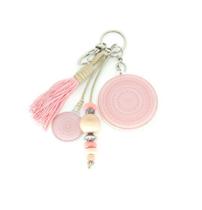 Chaveiro Mandala Rosa Chá