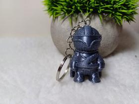 Chaveiro Mandalorian estilo Amigurumi em impressão 3D Chaveiro Mandalorian estilo Amigurumi em impressão 3D
