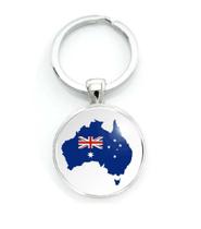 Chaveiro Mapa e Bandeira da Austrália Chaveiro Mapa e Bandeira da Austrália