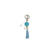 Chaveiro Marinheiro Âncora Azul Claro em Murano 16 Cm Chaveiro Marinheiro Âncora Azul Claro em Murano 16 Cm