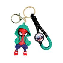 Chaveiro Marvel Homem-Aranha Vingadores Estilo Desenho Animado Pingente De Herói Joia De Quadrinhos