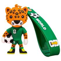 Chaveiro Mascote Futebol Copa do Mundo 2026 6cm Colecionável Cor:Zayu México Chaveiro Mascote Futebol Copa do Mundo 2026 6cm Colecionável Cor:Zayu México